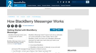 
                            9. Getting Started with BlackBerry Messenger | HowStuffWorks