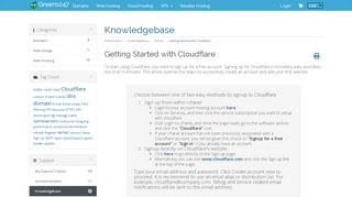 
                            8. Getting Started with Cloudflare - Knowledgebase - Greens247