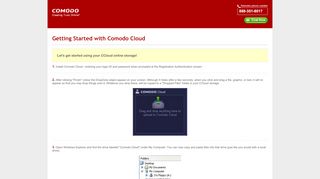 
                            2. Getting Started with Comodo Cloud