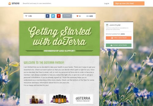 
                            3. Getting Started with doTerra | Smore Newsletters