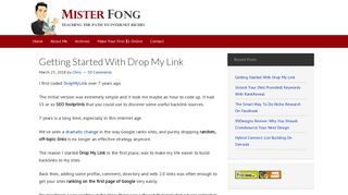 
                            4. Getting Started With Drop My Link - Mister Fong