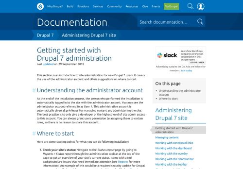 
                            5. Getting started with Drupal 7 administration | Drupal 7 guide on Drupal ...