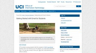 
                            6. Getting Started with Email for Students — Office of ... - UCI OIT