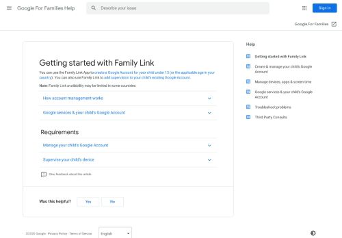 
                            5. Getting started with Family Link - Google For Families Help
