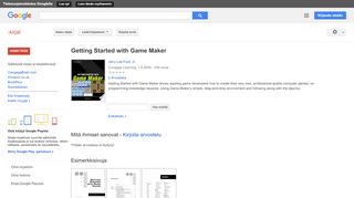 
                            12. Getting Started with Game Maker - Google-teoshaun tulos
