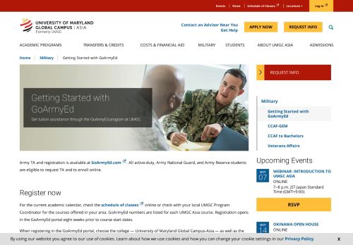 
                            6. Getting Started with GoArmyEd | UMUC Asia