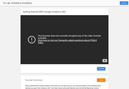 
                            5. Getting Started With Google Analytics 360