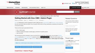 
                            7. Getting Started with Grav CMS + Admin Plugin | InMotion Hosting