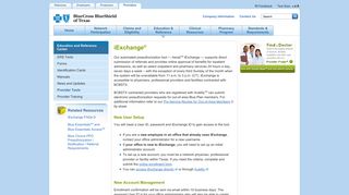
                            4. Getting Started with iEXCHANGE® - Blue Cross and Blue Shield of ...