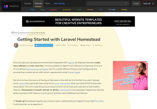 
                            9. Getting Started with Laravel Homestead ― Scotch.io