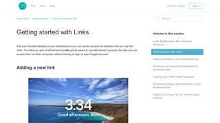 
                            5. Getting started with Links – Help Center - Momentum Dashboard