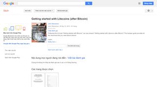 
                            7. Getting started with Litecoins (after Bitcoin) - Kết quả Tìm kiếm Sách của Google