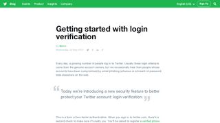 
                            4. Getting started with login verification - Twitter Blog