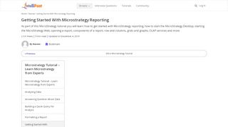 
                            13. Getting Started With Microstrategy Reporting - Microstrategy Tutorial