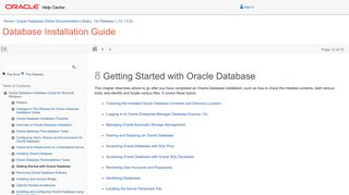 
                            13. Getting Started with Oracle Database - Oracle Docs