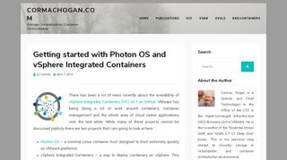 
                            13. Getting started with Photon OS and vSphere Integrated Containers ...