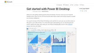 
                            6. Getting started with Power BI Desktop - Power BI | Microsoft Docs