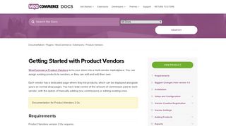 
                            5. Getting Started with Product Vendors - WooCommerce Docs