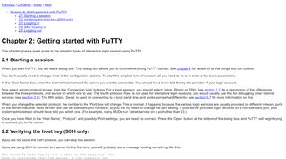 
                            9. Getting started with PuTTY - Tartarus