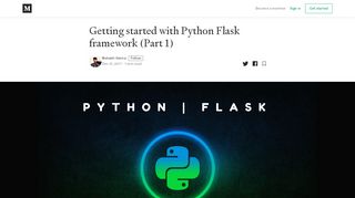 
                            6. Getting started with Python Flask framework (Part 1) - Medium