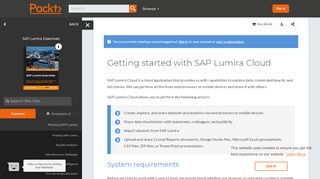 
                            13. Getting started with SAP Lumira Cloud - SAP Lumira Essentials
