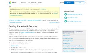 
                            1. Getting Started with Security | X-Pack for the Elastic Stack [6.2] | Elastic