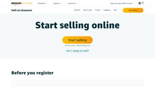 
                            3. Getting started with Selling on Amazon - Amazon.com