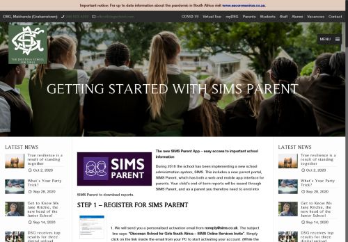 
                            7. Getting Started with SIMS Parent • DSG Grahamstown