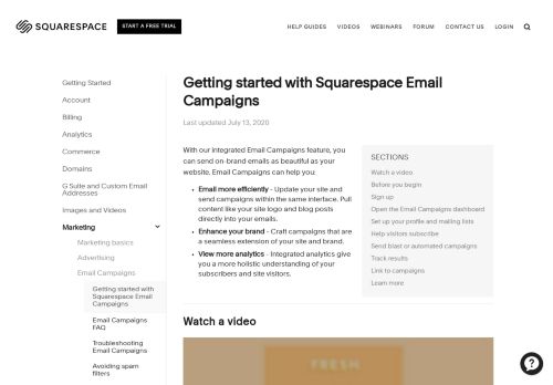 
                            13. Getting started with Squarespace Email Campaigns - Squarespace Help