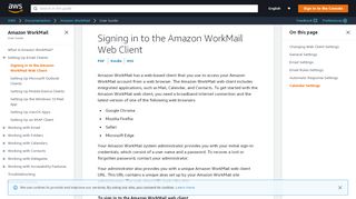 
                            1. Getting Started with the Amazon WorkMail Web Application - Amazon ...