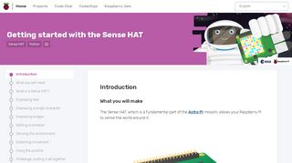 
                            2. Getting started with the Sense HAT - Introduction | Raspberry Pi Projects