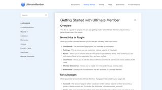 
                            2. Getting Started with Ultimate Member - Documentation | ...