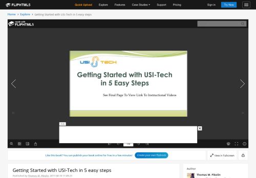 
                            8. Getting Started with USI-Tech in 5 easy steps Pages 1 - 9 - ...