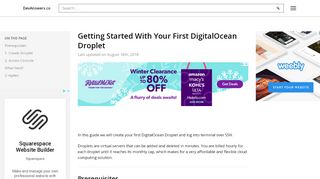 
                            10. Getting Started With Your First DigitalOcean Droplet | DevAnswers.co