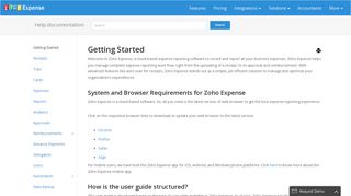 
                            4. Getting Started with Zoho Expense