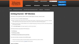 
                            4. Getting Started - WP Wireless - William Paterson University