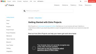 
                            11. Getting Started | Zoho Projects