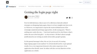
                            10. Getting the login page right – Prototypr