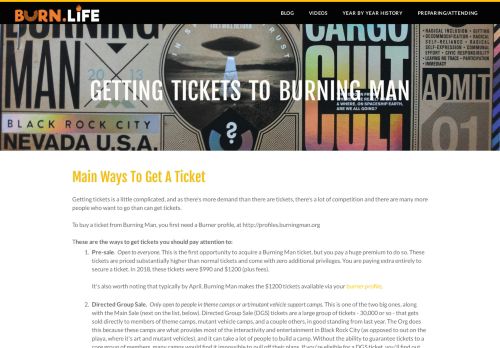
                            13. Getting Tickets To Burning Man - BURN.LIFE