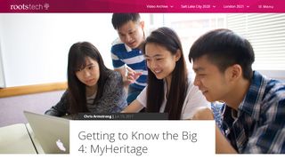 
                            11. Getting to Know the Big 4: MyHeritage - RootsTech