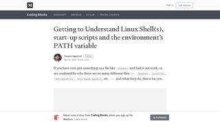 
                            6. Getting to Understand Linux Shell(s), start-up scripts and the ...