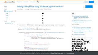 
                            10. Getting user photos using Facebook login on android - Stack Overflow