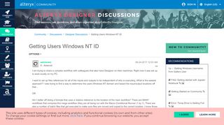 
                            11. Getting Users Windows NT ID - Alteryx Community