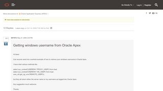 
                            2. Getting windows username from Oracle Apex | Oracle Community