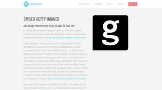 
                            9. Getty Images Embed Provider | Embedly