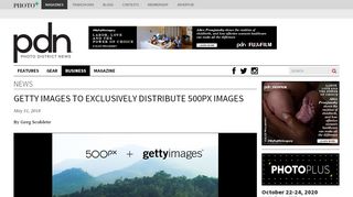 
                            8. Getty Images to Exclusively Distribute 500px Images - PDN Online