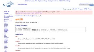 
                            10. getURL - Download an URL (HTTP, HTTPS, FTP...) - Scilab Online Help