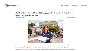 
                            12. GetYourGuide Project Incredible suggests the tours & activities ...