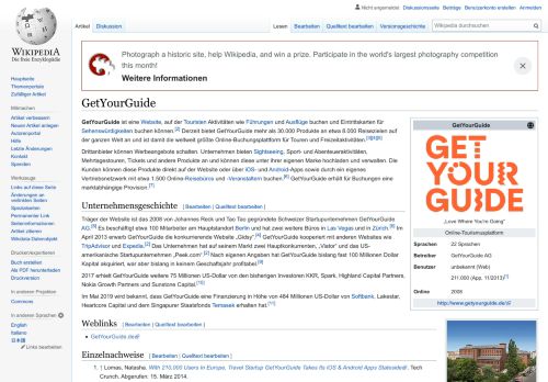 
                            11. GetYourGuide – Wikipedia