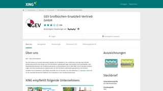
                            10. GEV Großküchen-Ersatzteil-Vertrieb GmbH als Arbeitgeber | XING ...